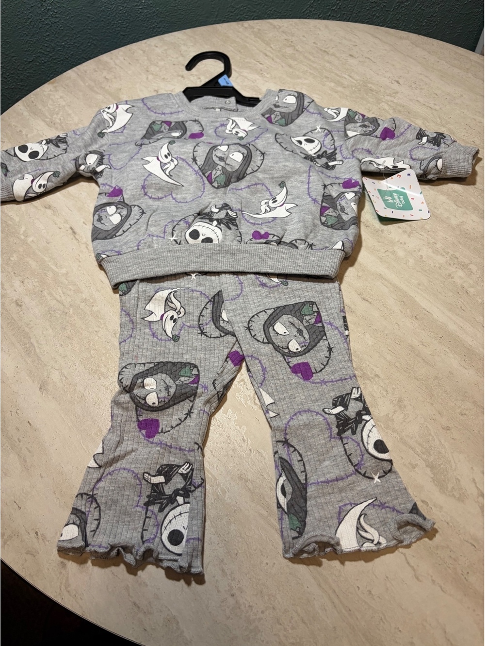 3-6 Months Disney The Nightmare Before Christmas Girls' Two-Piece Outfit Set